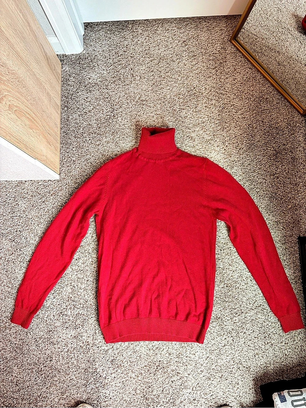 Lavane Red Turtleneck Sweater